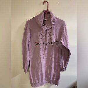 Serra Lavender Cowl Neck Sweater